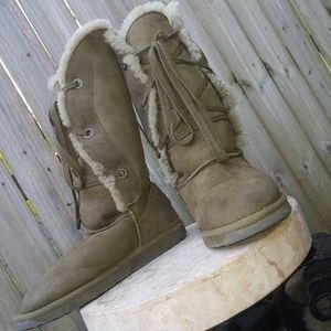 EMU Australia Olive Suede Sheepskin Boots